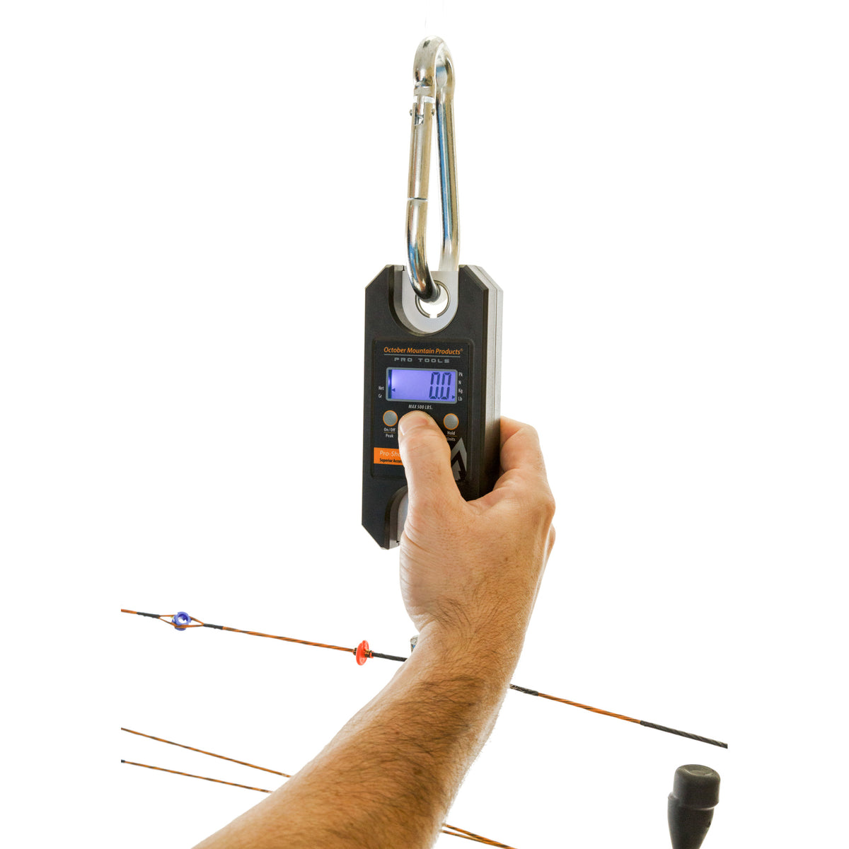 OMP Pro Shop Bow Scale in use