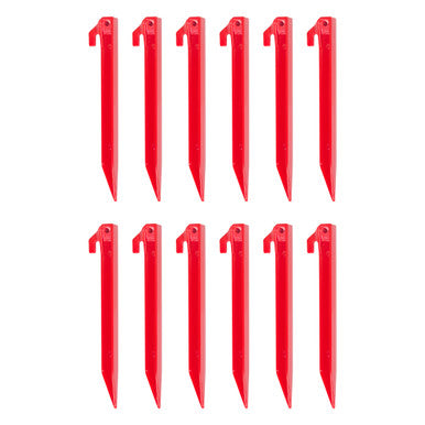 Stansport 9" Plastic Tent Stakes - 12 Pack