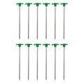 Stansport 10" Steel T-Top Tent Stakes - 12 Pack