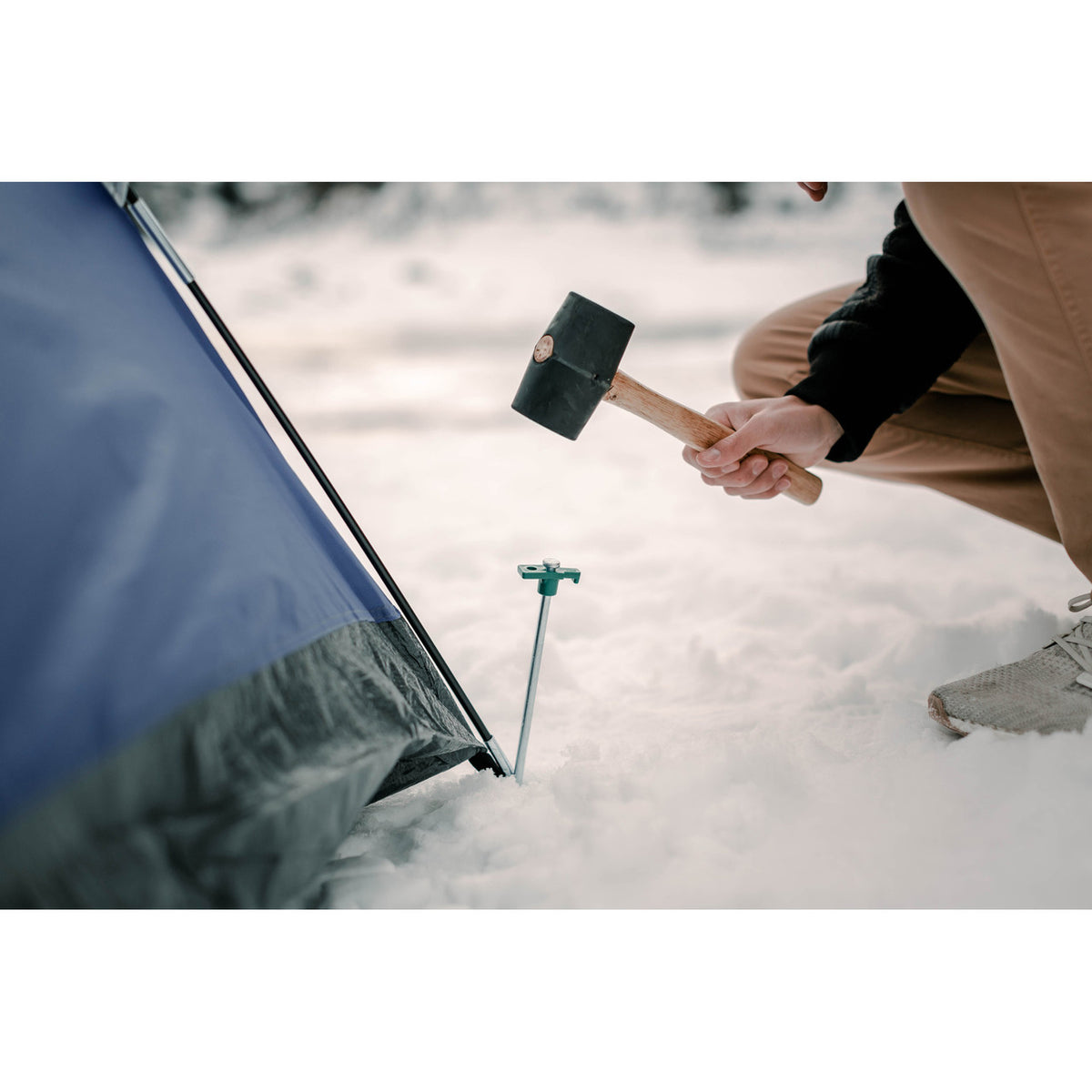 Stansport 10" Steel T-Top Tent Stakes - 12 Pack, view 4
