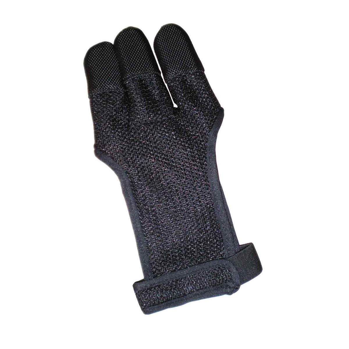 Legacy Leather Black Magic archery shooting glove in black mesh