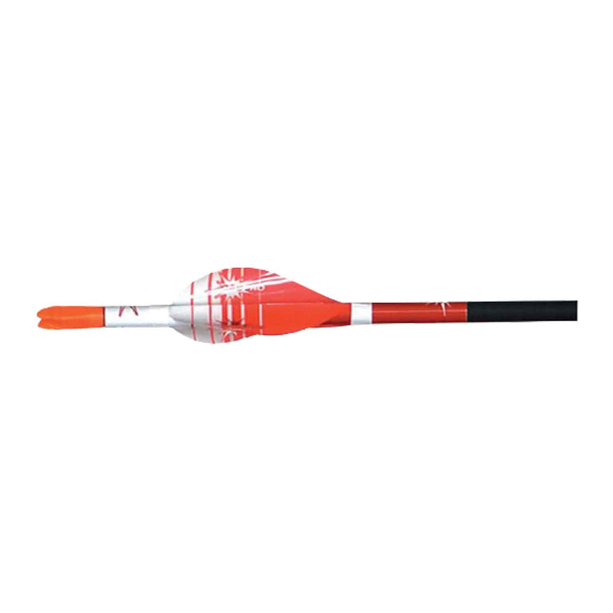 Gas Pro Recurve Efficient 1.75 in. Super Soft Spin Vane, Orange/White