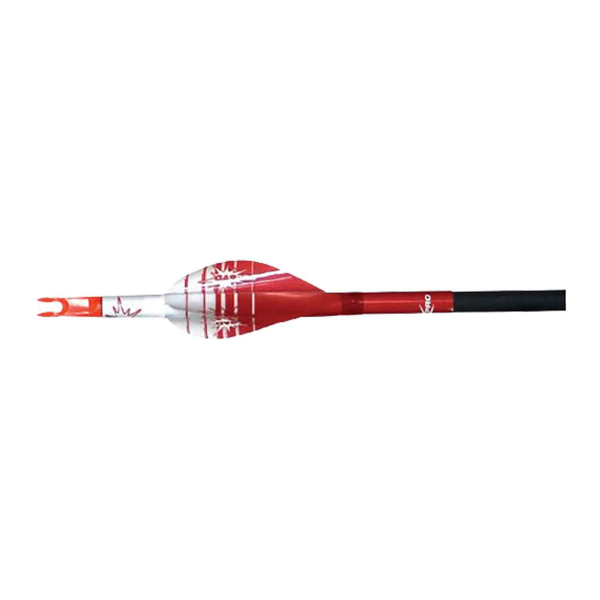 Gas Pro Recurve Efficient 1.75 in. Super Soft Spin Vane, Red/White