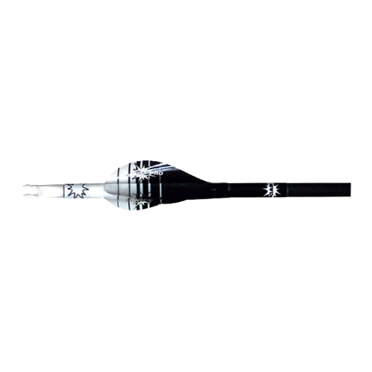 Gas Pro Recurve Efficient 1.75 in. Super Soft Spin Vane, Black/White