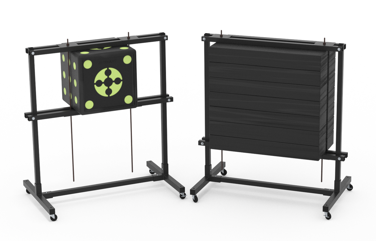 Rinehart 30" Rolling Wall & Cube Target Stand