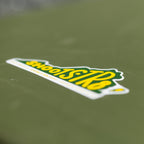 T.R.U. Ball / Axcel Shoot Straight sticker in Green applied to a hard case