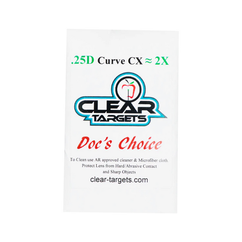Axcel Clear Targets Doc's Choice Lens, Curve CX 2X (.25D)