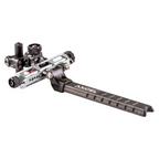 Axcel Achieve XP PRO with Bridge-Lock Mount, 6" Bridge-Lock offset UHM carbon bar, left-handed, Silver elevation rail