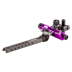 Axcel Achieve XP PRO with Bridge-Lock Mount, 6" Bridge-Lock offset UHM carbon bar, right-handed, Purple elevation rail