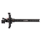 Axcel Achieve XP PRO with Bridge-Lock Mount, 9" Bridge-Lock offset UHM carbon bar, left-handed, Black elevation rail