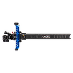 Axcel Achieve XP PRO with Bridge-Lock Mount, 9" Bridge-Lock offset UHM carbon bar, left-handed, Blue elevation rail