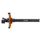 Axcel Achieve XP PRO with Bridge-Lock Mount, 9" Bridge-Lock offset UHM carbon bar, left-handed, Orange elevation rail