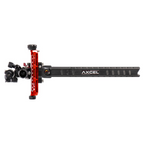 Axcel Achieve XP PRO with Bridge-Lock Mount, 9" Bridge-Lock offset UHM carbon bar, left-handed, Red elevation rail