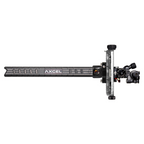 Axcel Achieve XP PRO with Bridge-Lock Mount, 9" Bridge-Lock offset UHM carbon bar, right-handed, Silver elevation rail