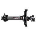 Axcel Achieve XP PRO Compound target sight, Black elevation rail and knobs, 6 inch UHM Diamond Weave Carbon bar, right-handed