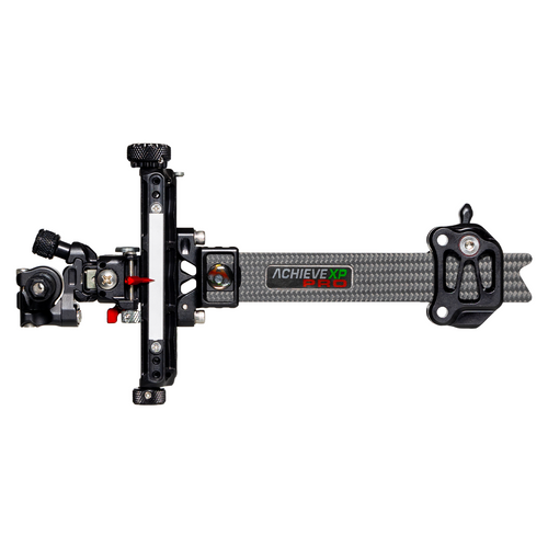 Axcel Achieve XP PRO Compound target sight, Black, opposite-side view showing Wedge Lock bow mount bracket