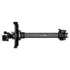 Axcel Achieve XP PRO Compound target sight, Black elevation rail and knobs, 9 inch UHM Diamond Weave Carbon bar, left-handed