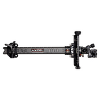 Axcel Achieve XP PRO Compound target sight, Black elevation rail and knobs, 9 inch UHM Diamond Weave Carbon bar, right-handed