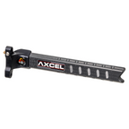 Axcel Achieve XP Pro Offset Extension Bar, 6" UHM Diamond Weave Carbon Left-Handed, Black