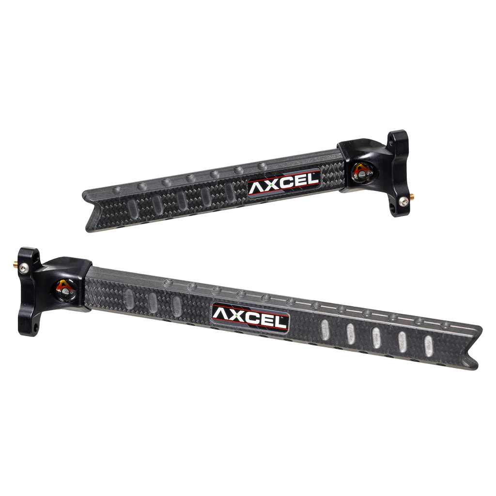 Axcel Achieve XP Pro Offset Extension Bar, UHM diamond weave carbon, 6" and 9", Black