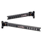 Axcel Achieve XP Pro Offset Extension Bar, UHM diamond weave carbon, 6" and 9", Black