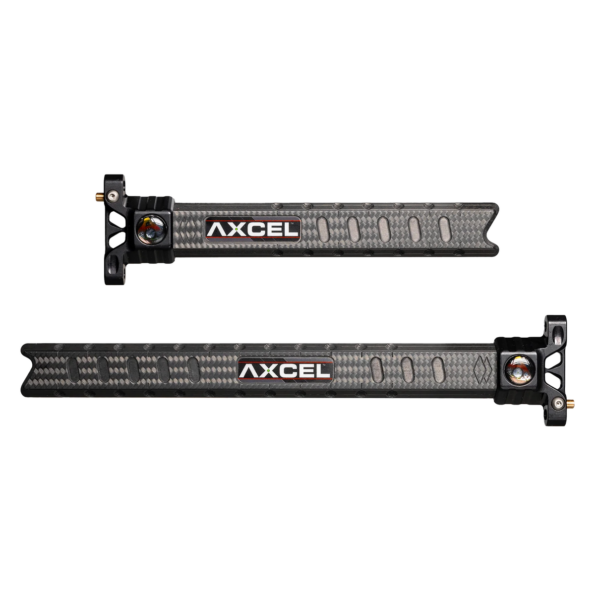 Axcel Achieve XP PRO Extension Bar, UHM Diamond Weave Carbon, 6" and 9" shown, Black