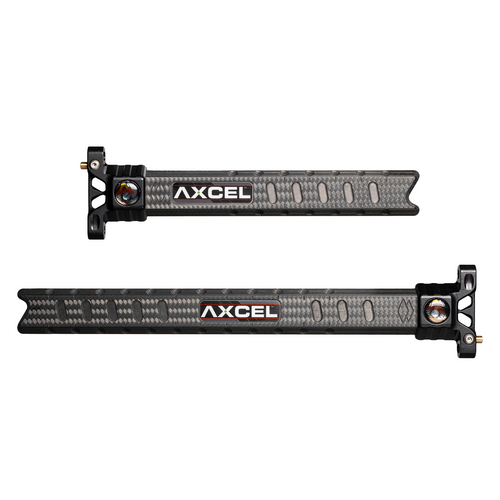 Axcel Achieve XP PRO Extension Bar, UHM Diamond Weave Carbon, 6" and 9" shown, Black