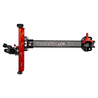 Axcel Achieve XP PRO Recurve sight, Red elevation rail and knobs, left-handed