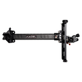 Axcel Achieve XP PRO Recurve sight, Black elevation rail and knobs, right-handed, 9 inch UHM Diamond Weave carbon bar
