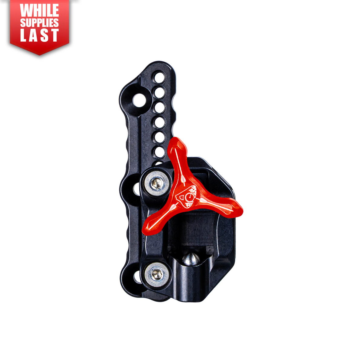 Axcel Achieve XP VR Recurve Wedge Lock Mounting Bracket, left-handed, red Tri-Star knob