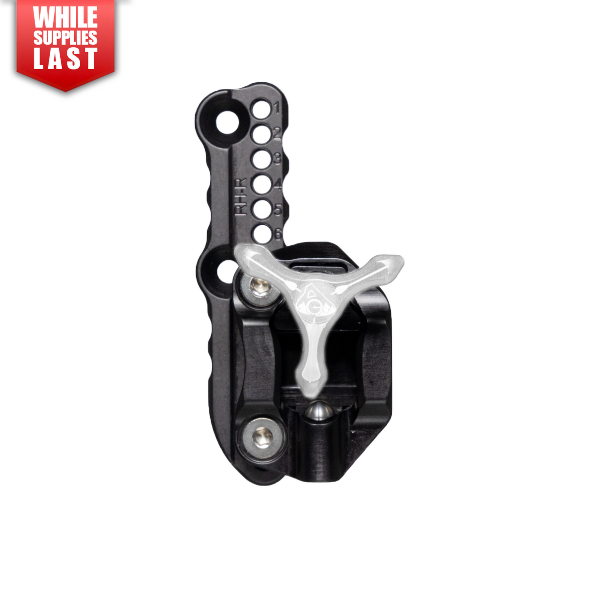 Axcel Achieve XP VR Recurve Wedge Lock Mounting Bracket, right-handed, silver Tri-Star knob