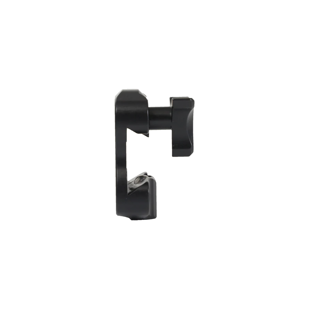 Axcel Wedge Lock Mounting Bracket with Low Profile Tri-Star Knob, Black, side profile