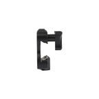 Axcel Wedge Lock Mounting Bracket with Low Profile Tri-Star Knob, Black, side profile