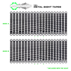 Axcel 100+ Metal Sight Tapes chart for LANDSLYDE, all 20 tapes, Side A scales 1-39 and Side B scales 2-40