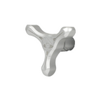Axcel Tri-Star Knob, Silver