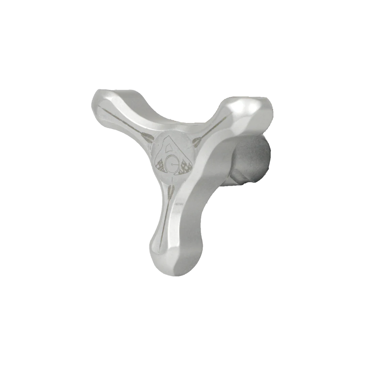 Axcel Tri-Star Knob, Silver