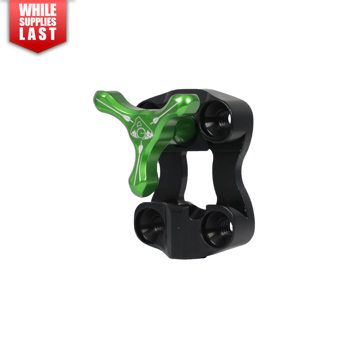 Axcel Wedge Lock Mounting Bracket with Tri-Star Knob, Green