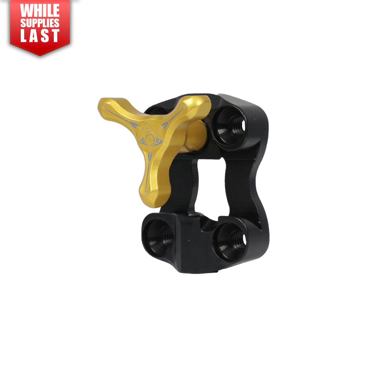 Axcel Wedge Lock Mounting Bracket with Tri-Star Knob, Gold