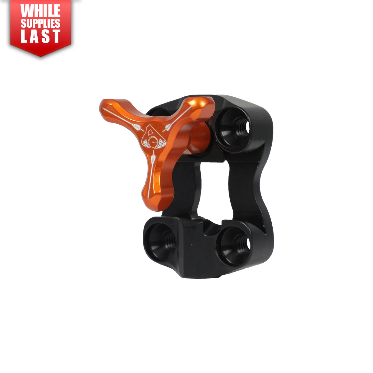 Axcel Wedge Lock Mounting Bracket with Tri-Star Knob, Orange