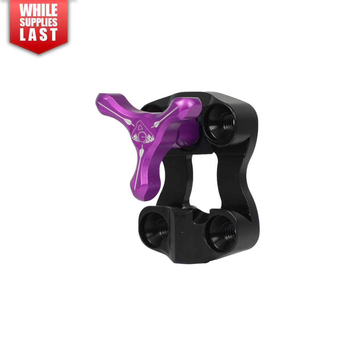 Axcel Wedge Lock Mounting Bracket with Tri-Star Knob, Purple