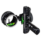 Axcel Driver AVX PLUS Single Pin Bridge-Lock bow sight, Stealth Bowhunting Black, AVX-41 Plus scope, .010" green pin