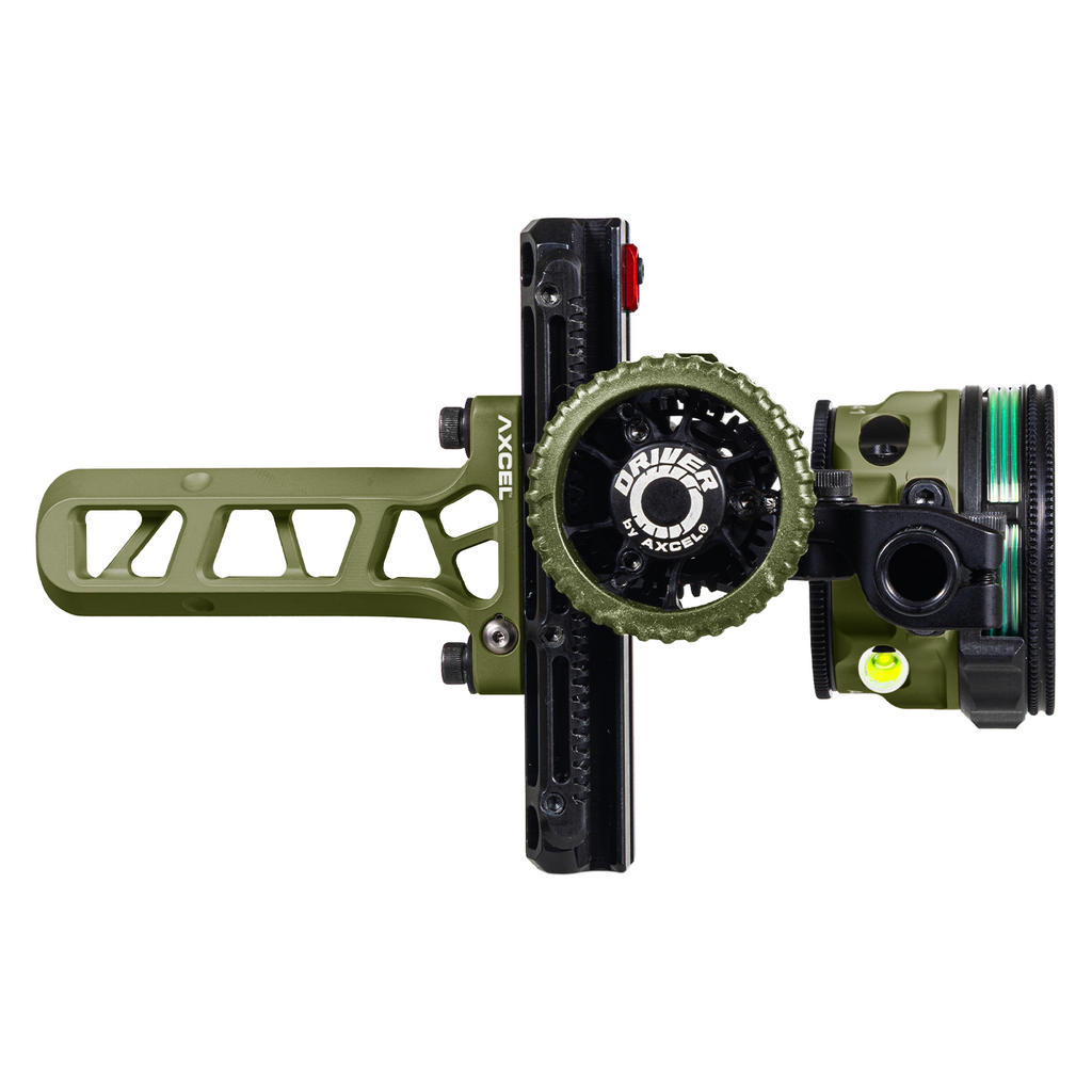 Axcel Driver CK AVX Single Pin Bridge-Lock bow sight, Evergreen Cerakote with AVX-41 Plus scope