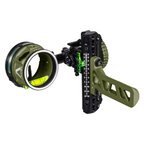 Axcel Driver CK AVX Single Pin Bridge-Lock bow sight, Evergreen Cerakote, AVX-41 Plus scope, .019" Green pin (ADVP-B119-4GEG)