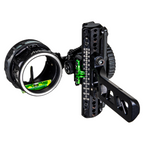 Axcel Driver AVX PLUS Single Pin Bridge-Lock bow sight, Stealth Bowhunting Black, AVX-41 Plus scope, .019" blue pin