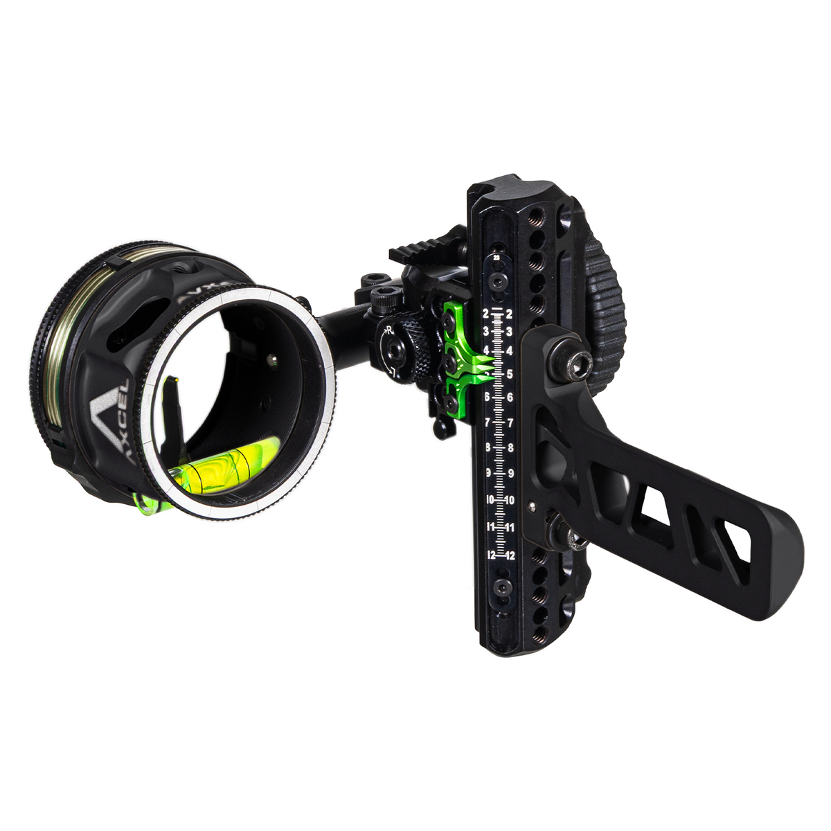 Axcel Driver CK AVX Single Pin Bridge-Lock bow sight, Midnight Cerakote, AVX-41 Plus scope, .019" Yellow pin (ADVP-B119-4YMD)