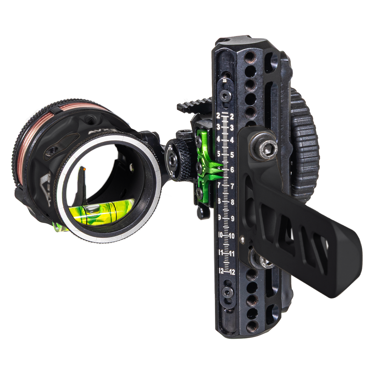 Axcel Driver CK AVX Single Pin Bridge-Lock bow sight, Midnight Cerakote, AVX-31 Plus scope, .029" Red pin (ADVP-B129-3RMD)