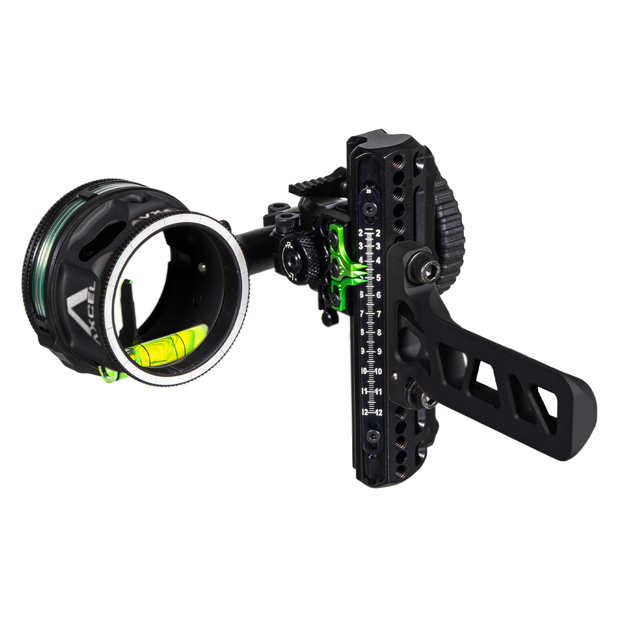 Axcel Driver CK AVX Single Pin Bridge-Lock bow sight, Midnight Cerakote, AVX-41 Plus scope, .029" Green pin (ADVP-B129-4GMD)