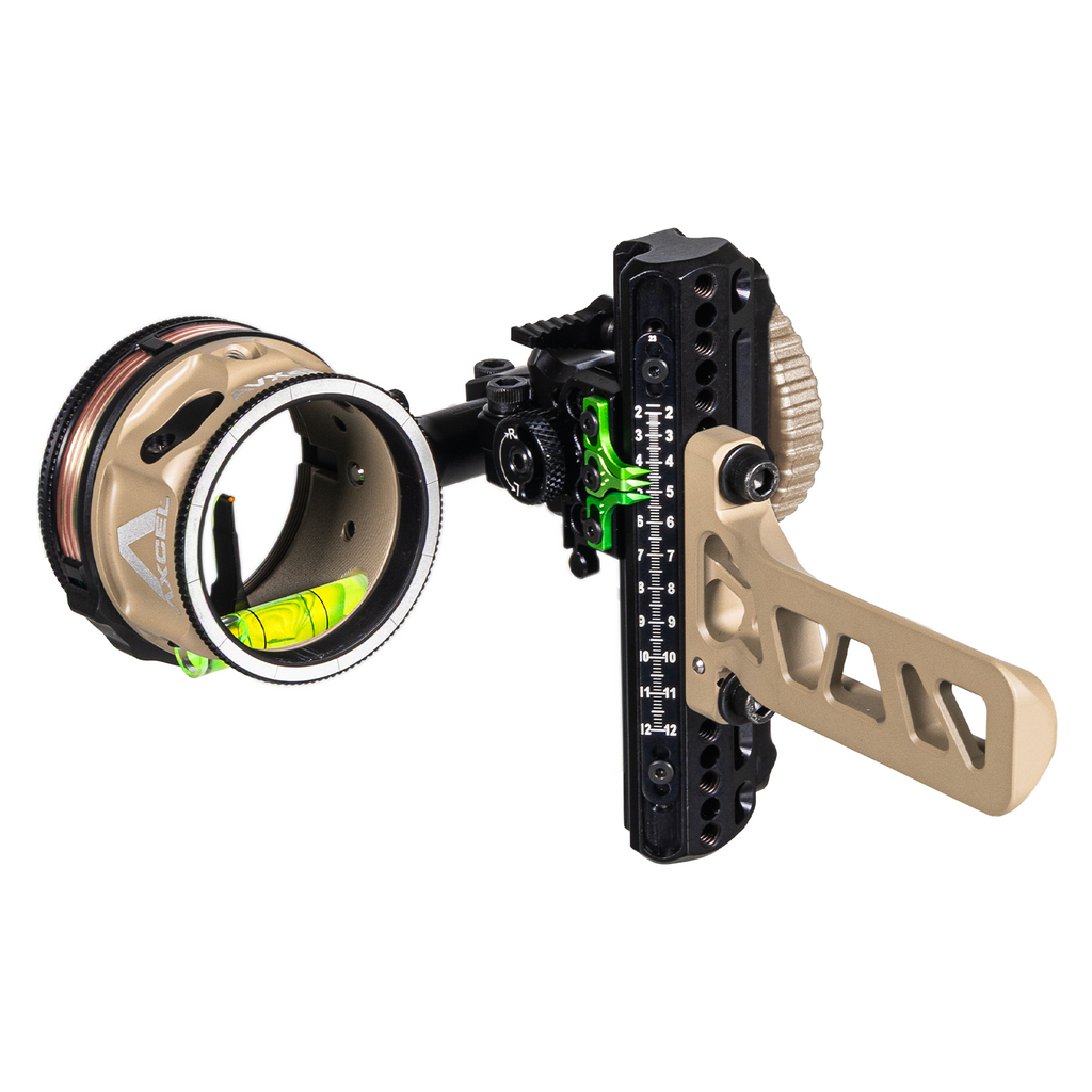 Axcel Driver CK AVX Single Pin Bridge-Lock bow sight, Terrain Cerakote, AVX-41 Plus scope, .029" Red pin (ADVP-B129-4RTR)