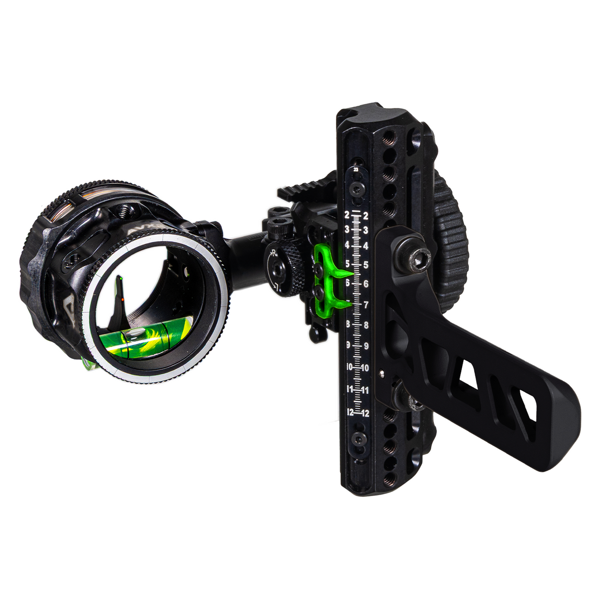 Axcel Driver AVX PLUS Ranger Pin Bridge-Lock bow sight, Stealth Bowhunting Black, AVX-31 Plus scope with .010 inch Ranger pin