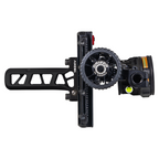 Axcel Driver CK Bridge-Lock bow sight, Midnight Cerakote with AVX-31 Plus scope, drive wheel side view